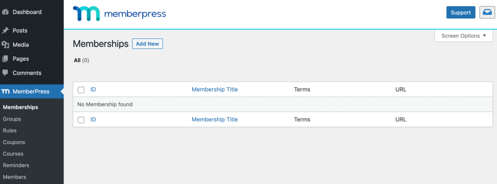 Create a MemberPress membership