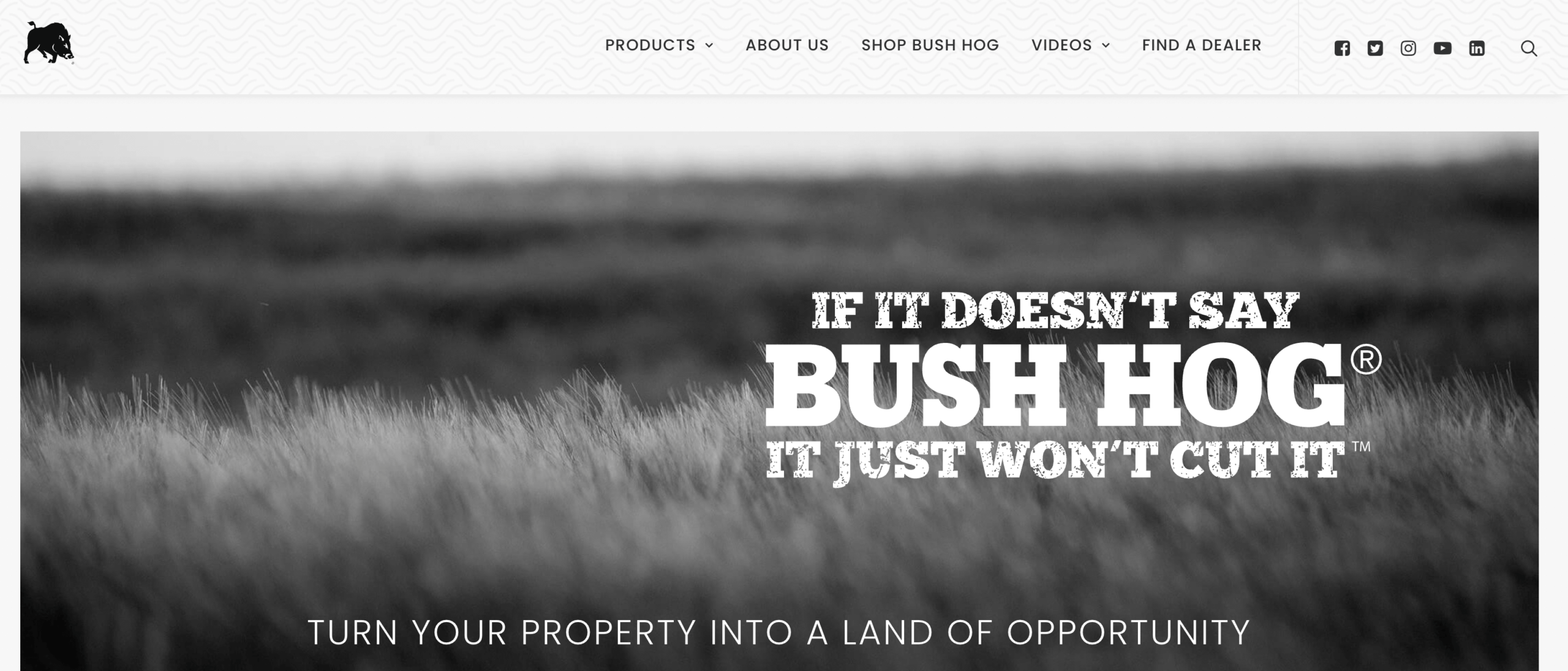 Bush Hog website