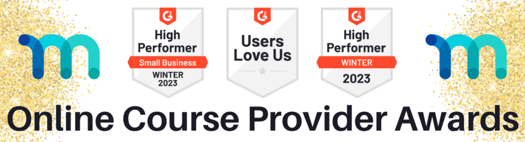 MemberPress Online Course Provider G2 Badges (en anglais)