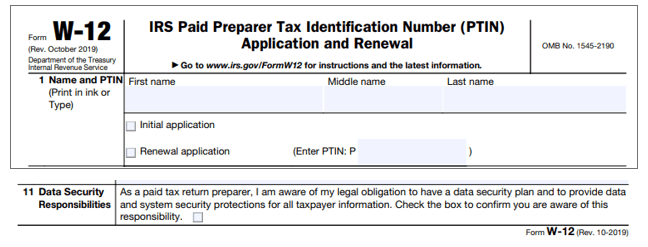 IRS form 5da4d tax preparer