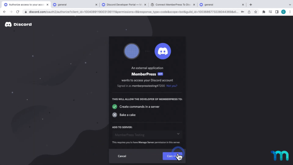 Connect your Bot in Discord