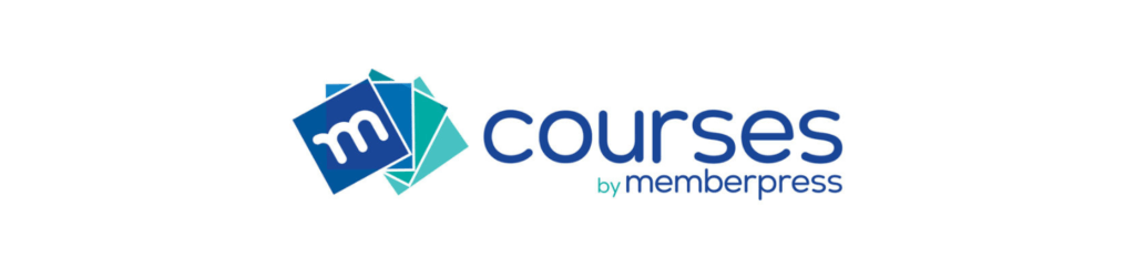 MemberPress Courses wide stacked logo