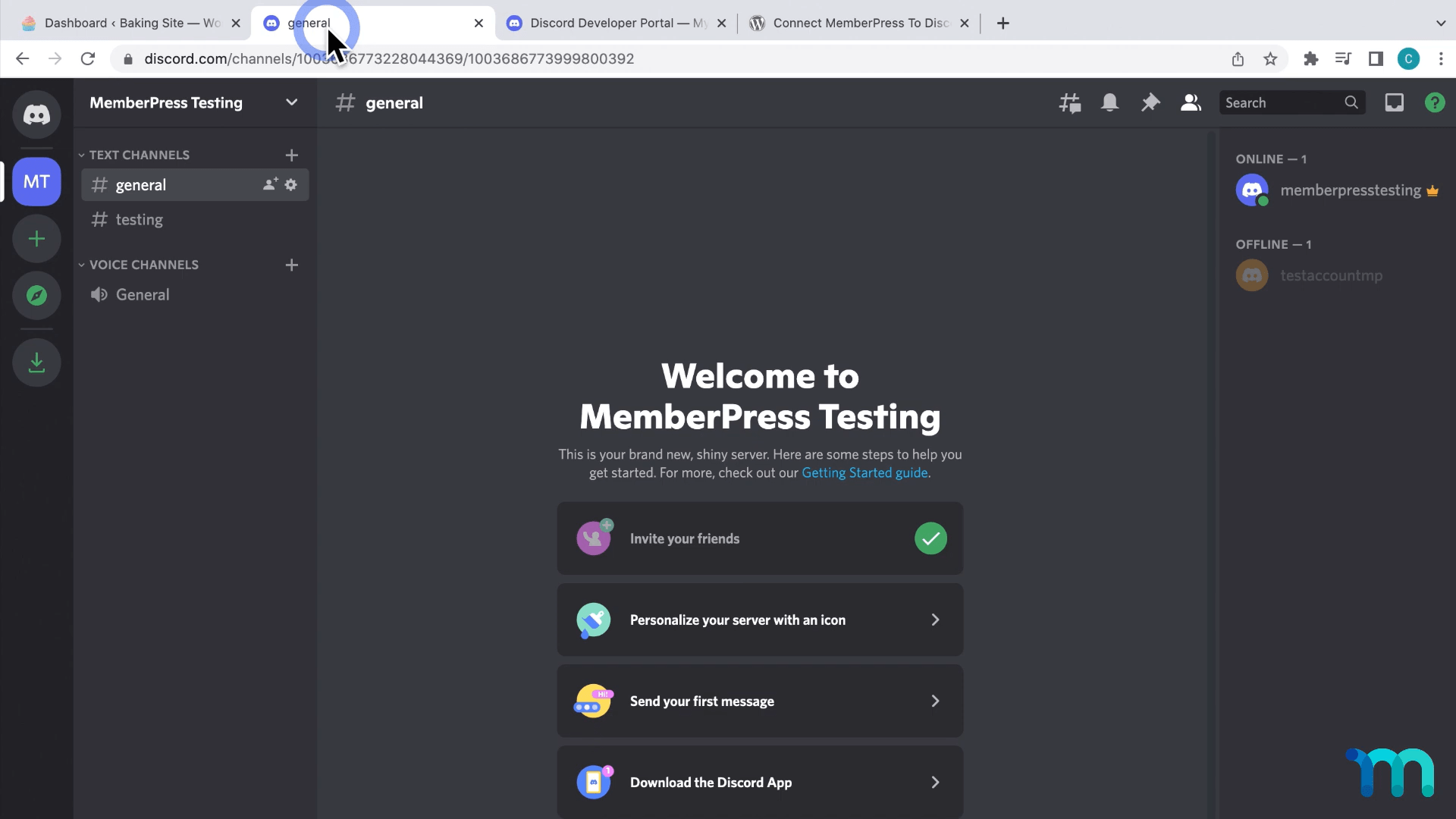 Server Integrations Page – Discord