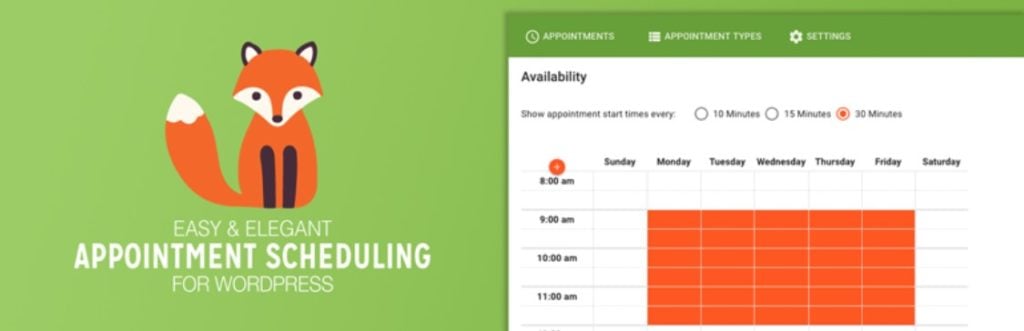 Simply Schedule Appointments website screenshot