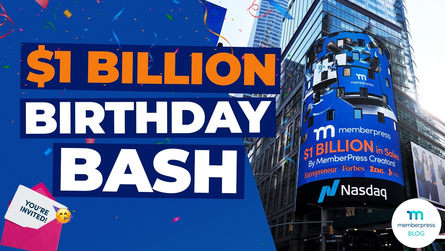 MemberPress 10 Year $1 Billion Birthday Bash