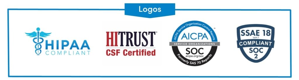 HIPAA Compliant Web Hosting Logos