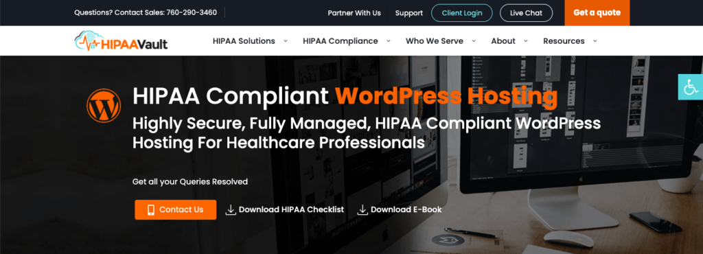 HIPAA Vault Homepage