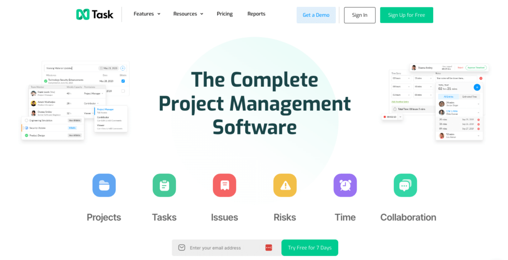 Ntask is a project management tool