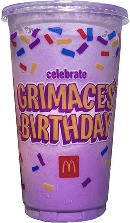 Grimace shake from McDonald's.