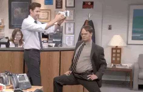 the office king dwight gif
