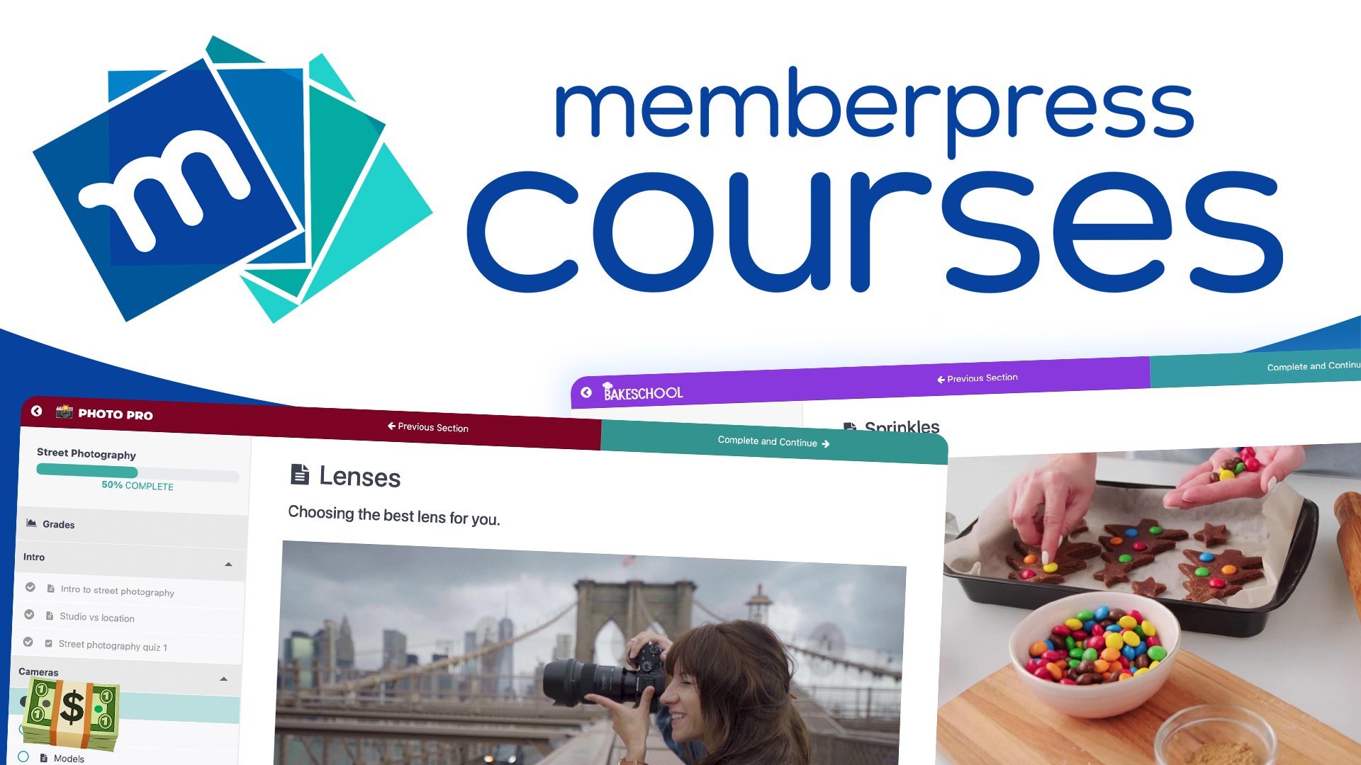 MemberPress Courses feature highlight video