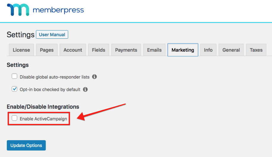 Installing the ActiveCampaign Add-on inside MemberPress