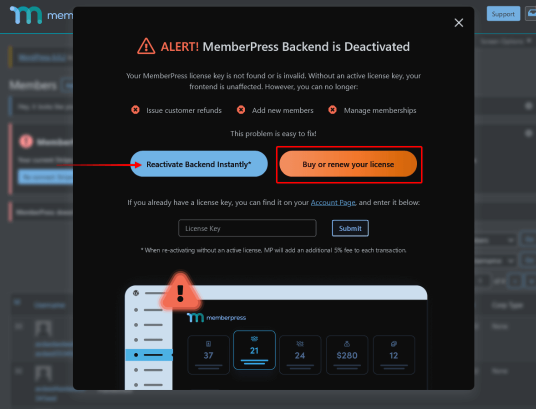 Réactiver le backend instantanément