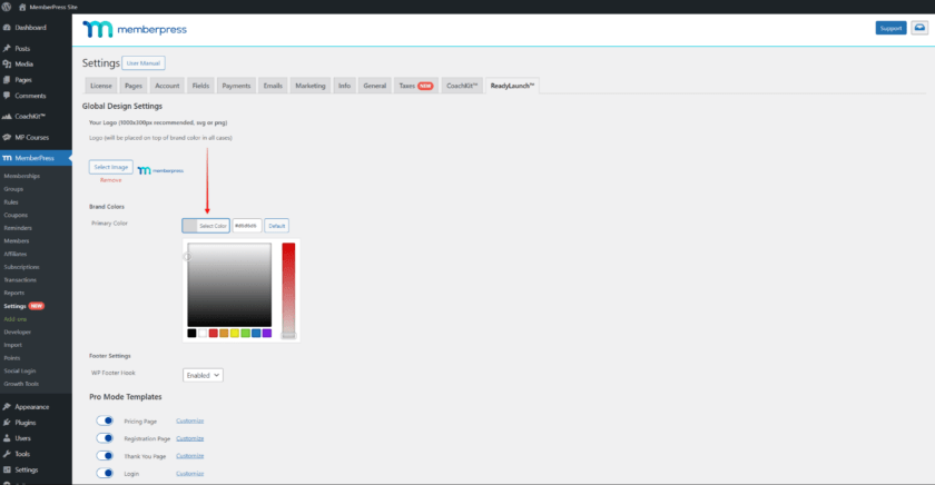 Designing Pages with ReadyLaunch™ | MemberPress