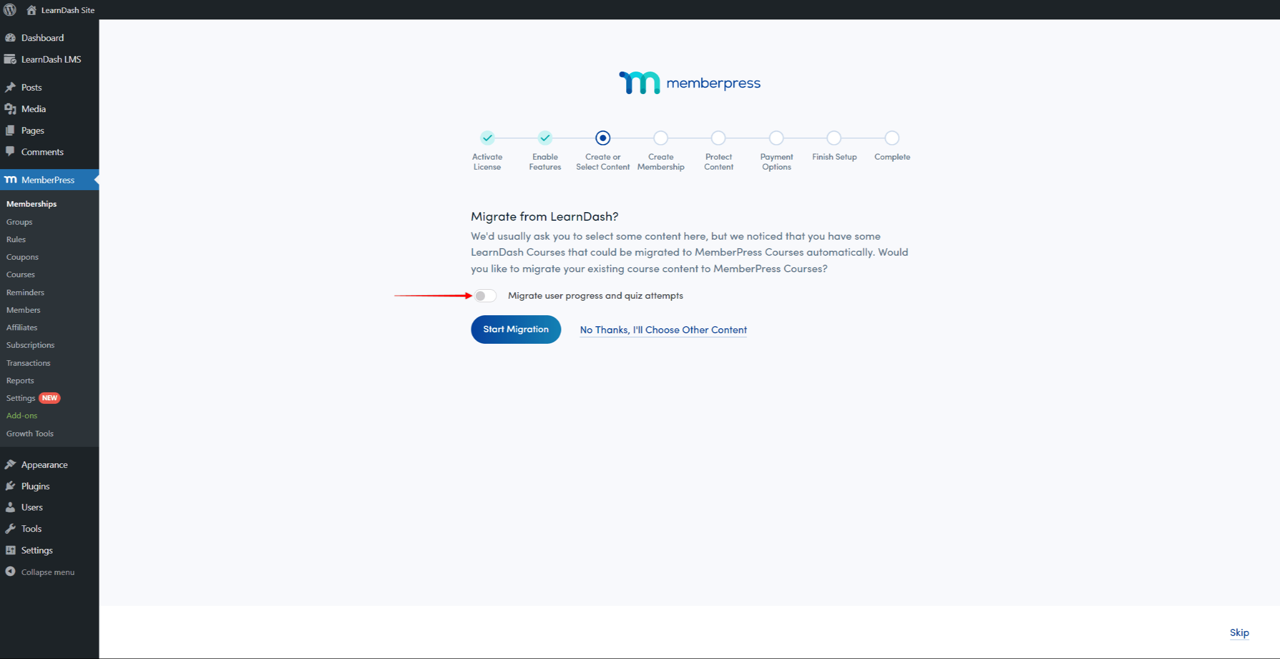 Migrate LearnDash Course User Progress