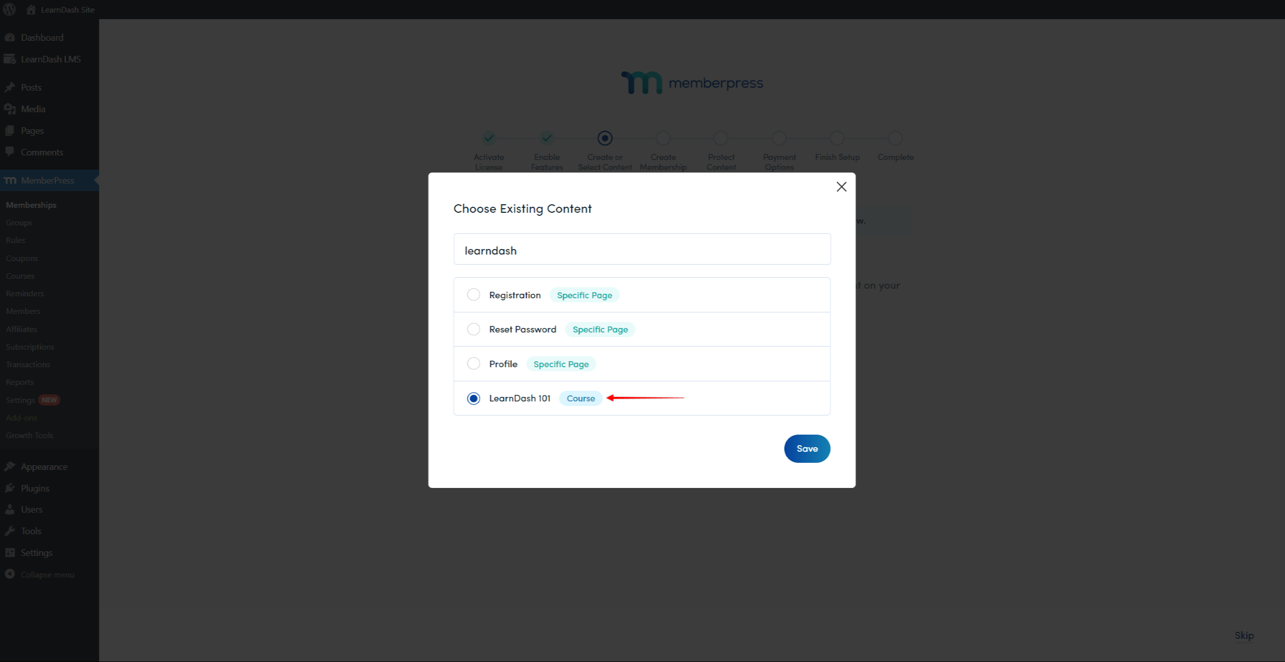 Migrate LearnDash - Protect Courses 