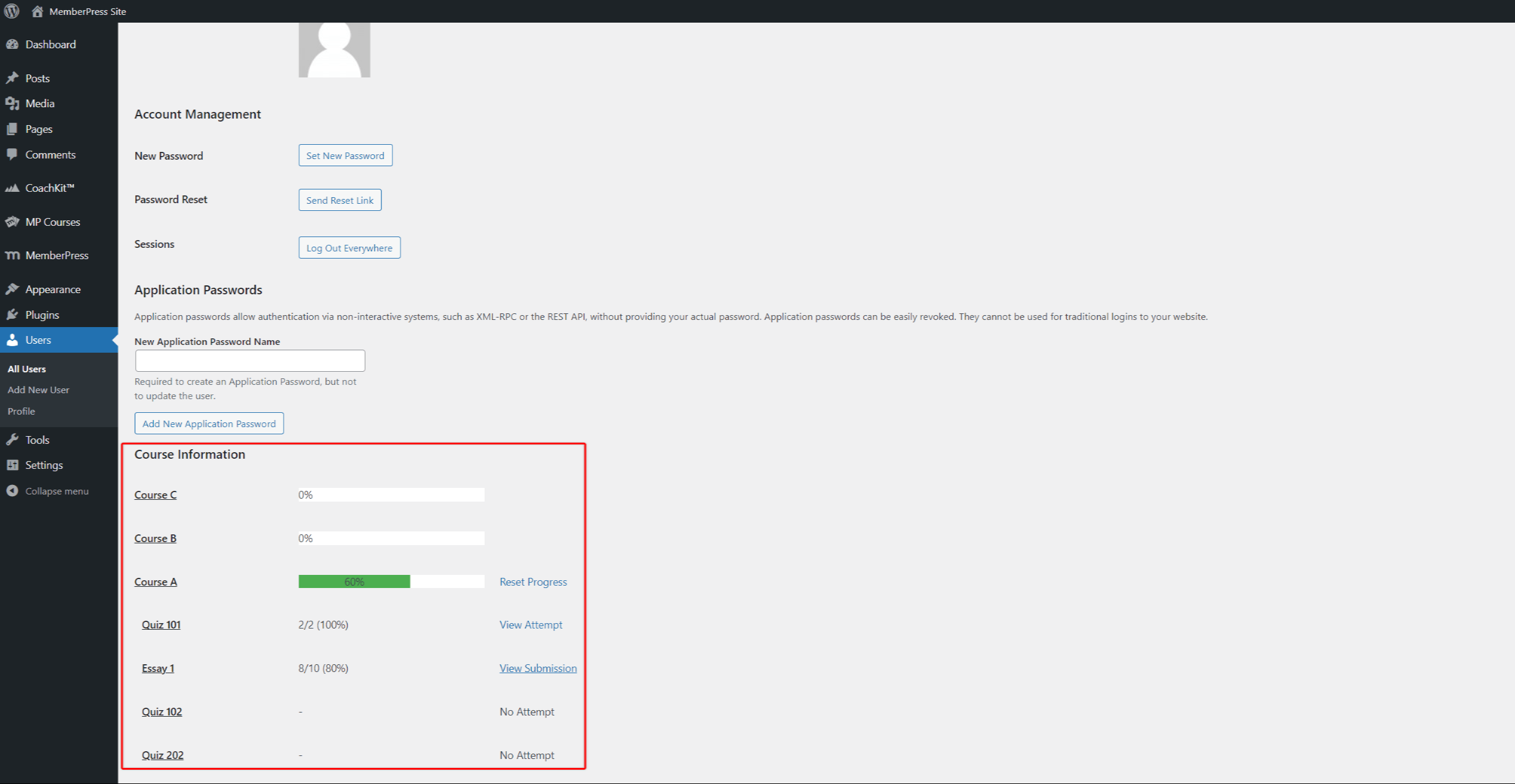 Student Progress