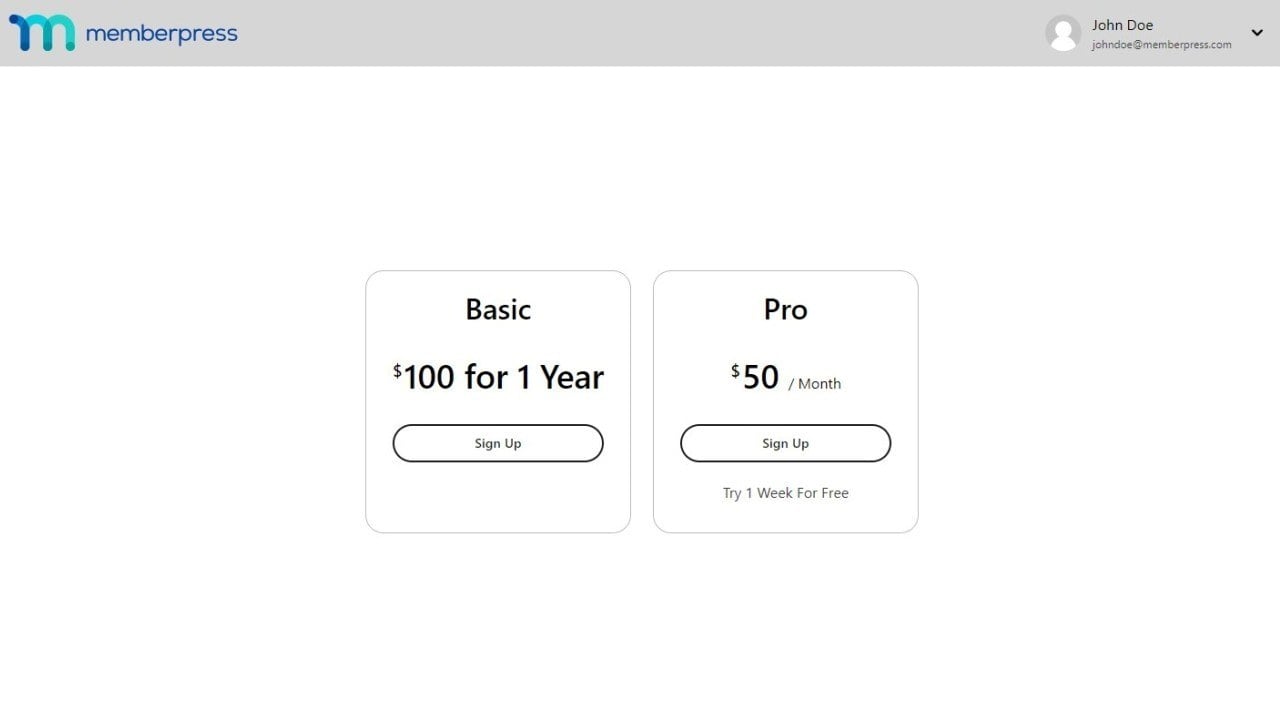 MemberPress Pricing Page