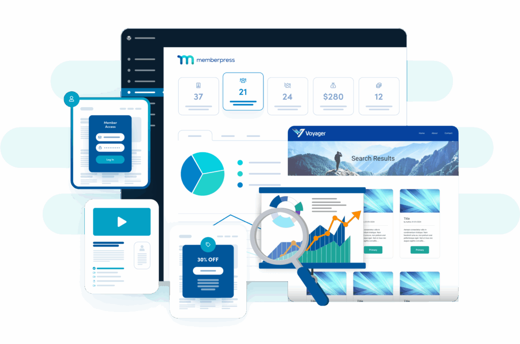 Screenshot of a MemberPress course landing page using ReadyLaunch.