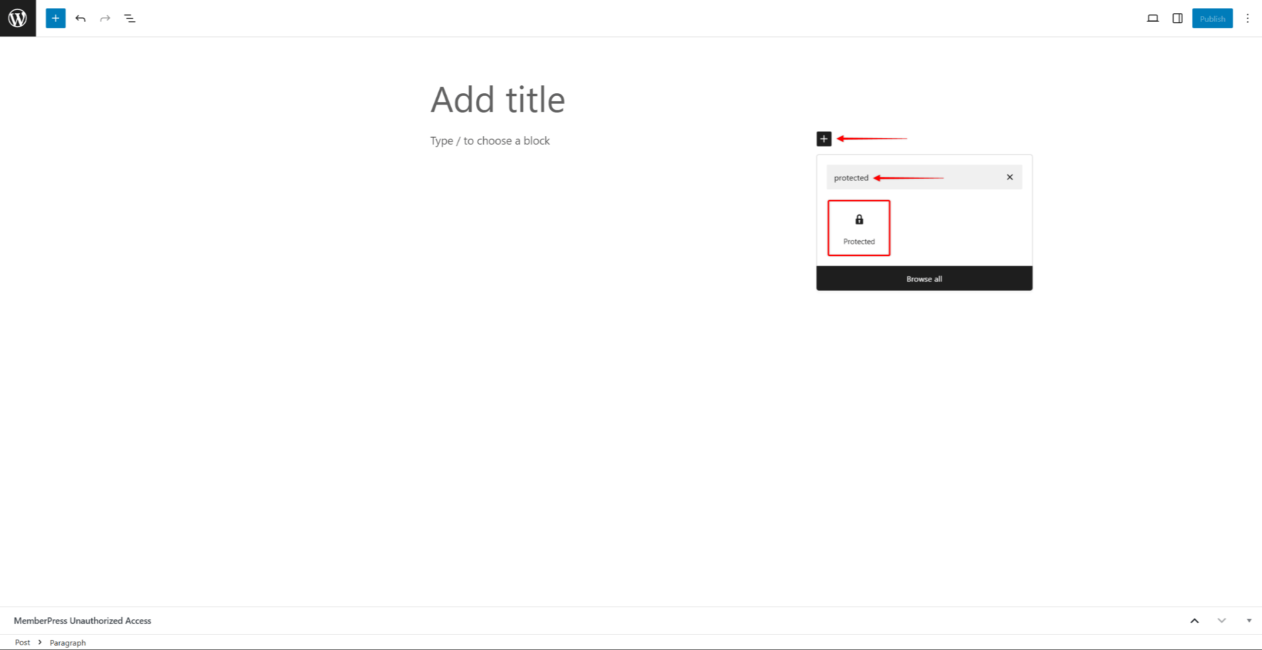 mepr-protected-content-block | MemberPress MemberPress Protected Content Block