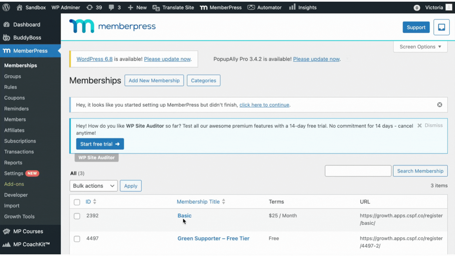 Adicionar novo curso | MemberPress