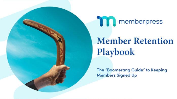 Title image that reads Member Retention Strategies with an image of a boomerang to illustrate members coming back