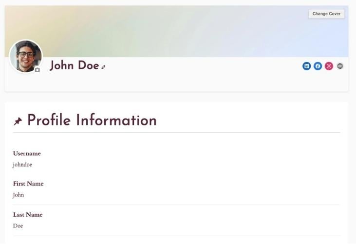 ClubDirectory profile example | MemberPress ClubDirectory profile example