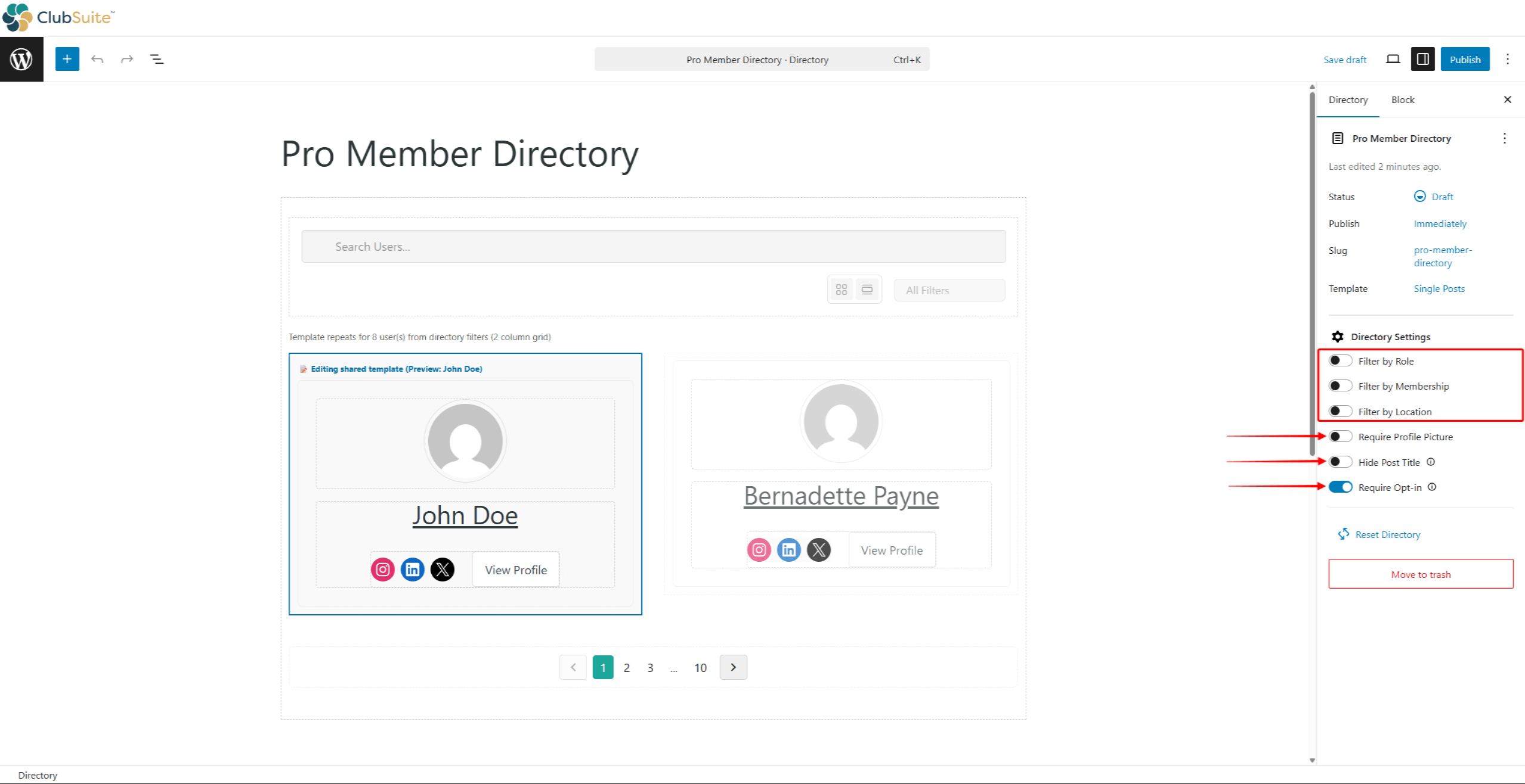 mpdir-directory-settings | MemberPress