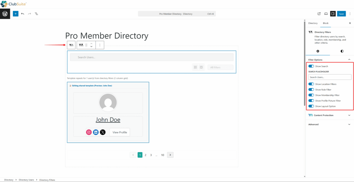 mpdir-filters-block | MemberPress