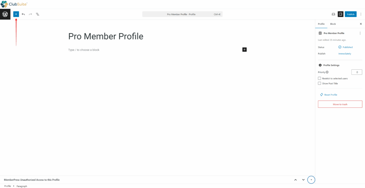 mpdir-profile-block-inserter | MemberPress
