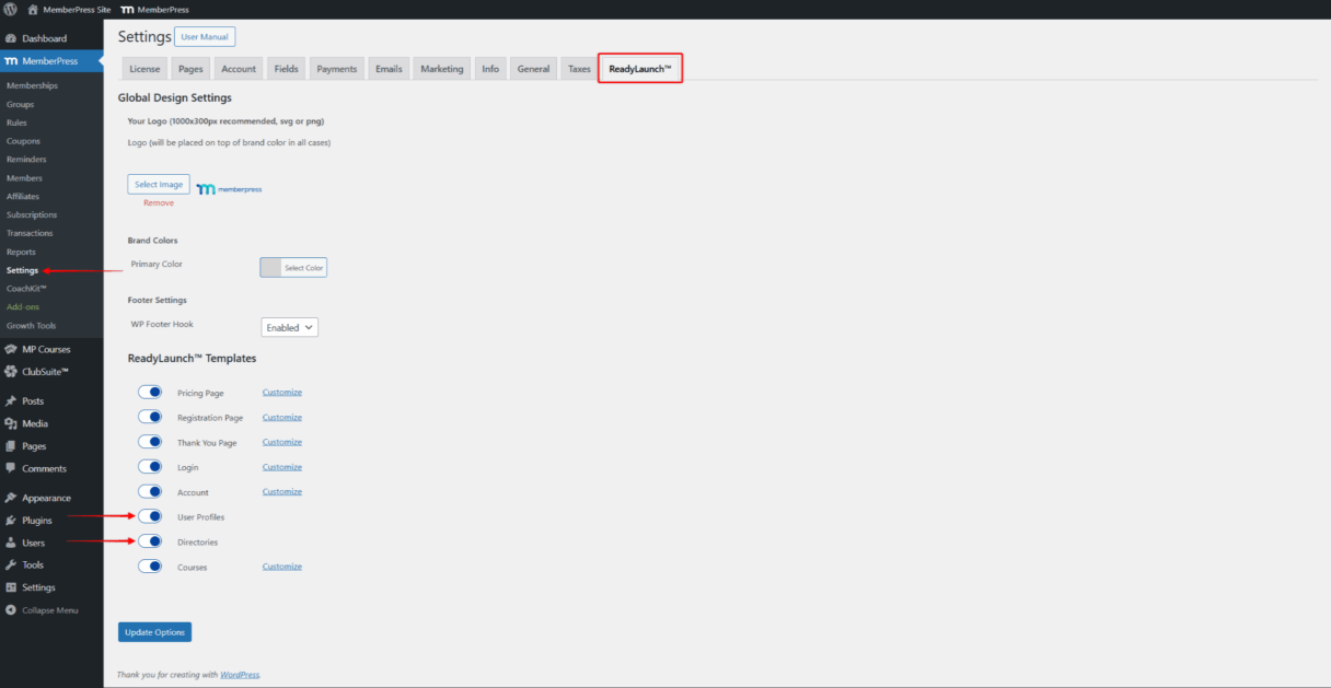 mpdir-readylaunch-templates | MemberPress