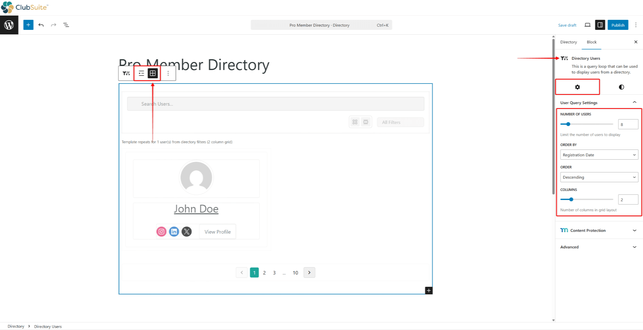 mpdir-users-block | MemberPress