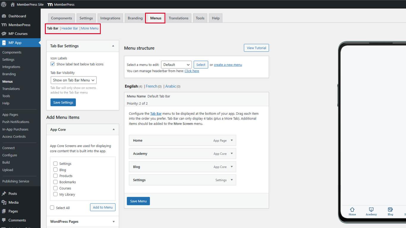 Configuring Deep Linking in MemberPress App - 1 | MemberPress