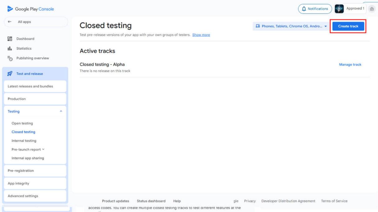 Configuring Google Play Store Closed Testing for MemberPress App - 5 | MemberPress