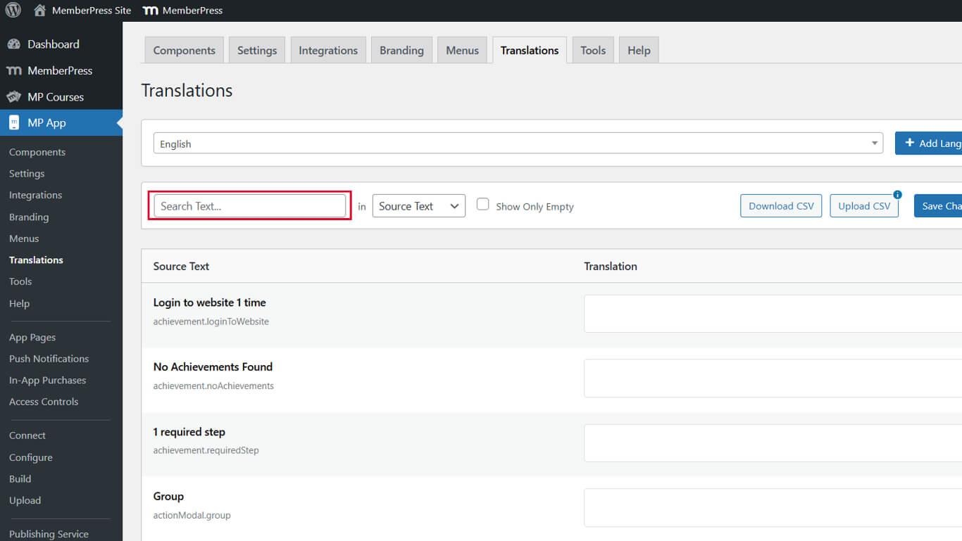 Enabling Right-to-Left Language Support in MemberPress App - 2 | MemberPress Searching for Text Strings