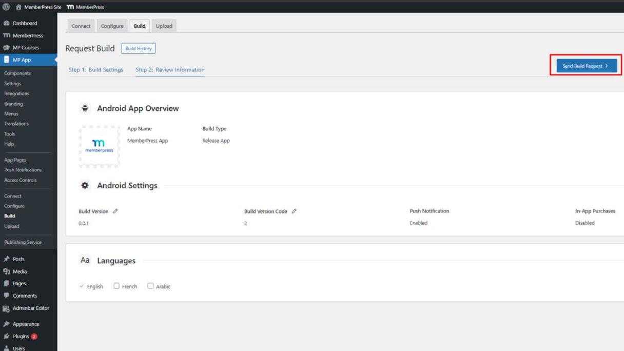 Atualizando o aplicativo Android MemberPress - 4 | MemberPress