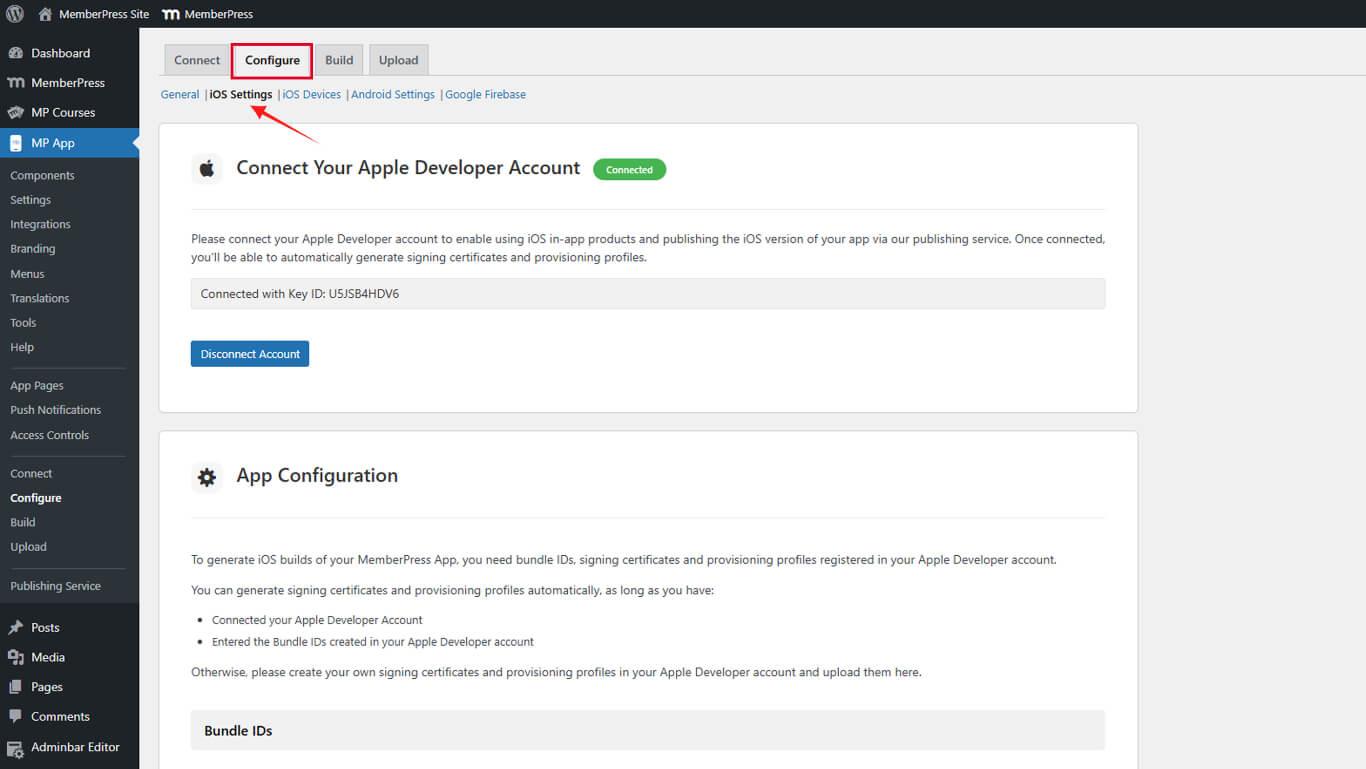 apple universal links settings