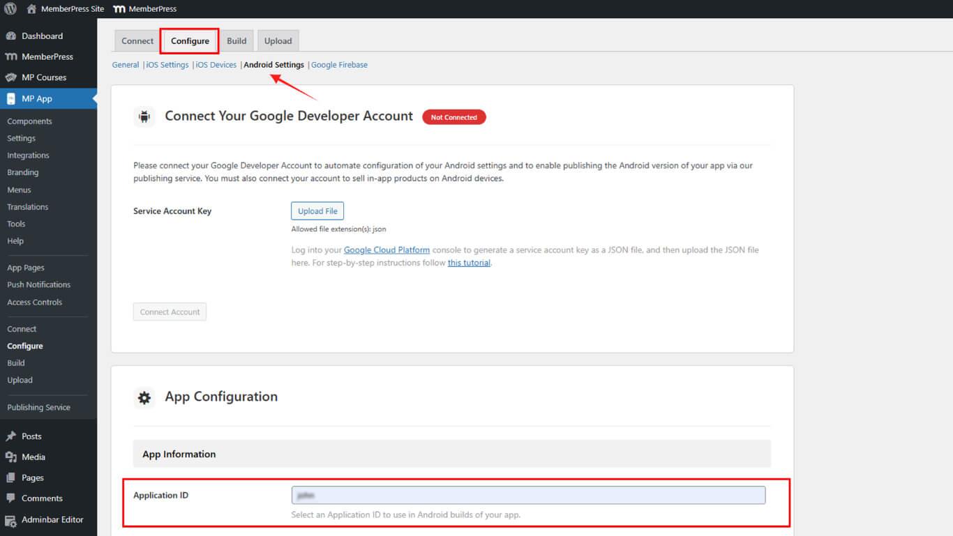 copy and paste application ID