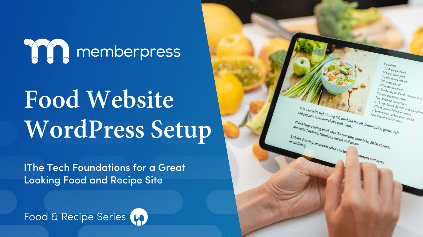 Food and Recipe Website WordPress Setup