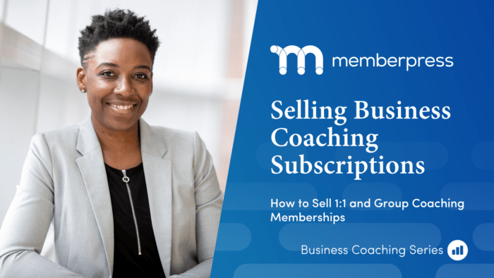 BUSINESS COACHING SUBSCRIPTIONS | MemberPress Featured image selling business coaching subscriptions with a business woman