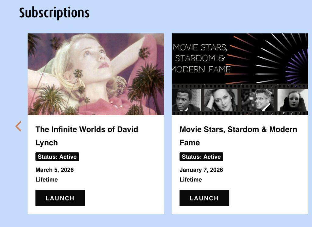 CineJourneys subscription | MemberPress CineJourneys classes