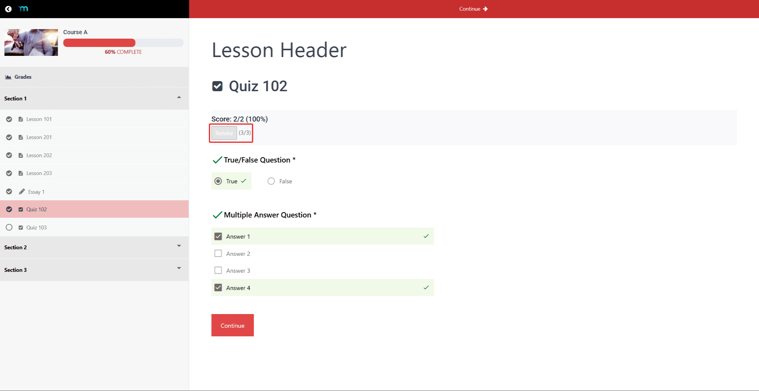 mepr-quiz-retake-limit-reached | MemberPress Disabled Retake button at limit